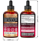 USDA Organic Vitamin B12 Sublingual Drops - 5000 mcg Liquid Vegan Methylcobalamin for Women & Men - Energy Boost, Focus & Mood, Brain Health Support - Maximize Absorption - 4 Month Supply, 4 fl oz