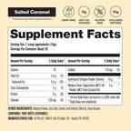 Perfect Keto Collagen Peptides Protein Powder with MCT Oil, Hydrolyzed Collagen, Type I & III Supplement, Gluten Free Grass Fed, Low Carb, Keto Coffee Creamer, Collagen for Women & Men, Salted Caramel