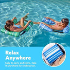 SLOOSH Inflatable Pool Floats Adult,2 Packs Floating Lounge Chairs,Blow up Pool Noodles for Adult Heavy Duty,Floating Chair for Party Summer Water Beach Lake Fun
