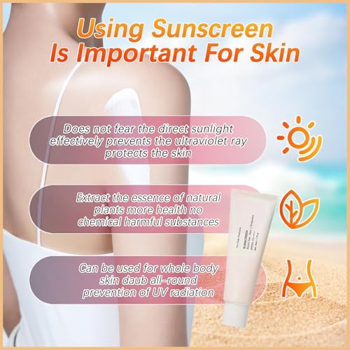 2PCS Korean Sunscreen Cream,Korean Skin Care Solution for All Skin Types, Korean Sunscreen S-P-F50 +PA++++, Korean Skin Care Solution for All Skin Types（korean sunscreen）