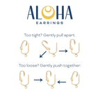 Silver Clip On Earrings For Women, They Look Pierced, Don't Pinch & Won't Fall Off, Hypoallergenic & Lightweight (Silver Double Drops)