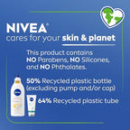 NIVEA Sheer Hydration Skin Firming Body Lotion (16.9 Fl Oz) + Skin Firming & Toning Body Gel Cream with Hyaluronic Acid (6.7 Oz), Enriched with Q10 and Vitamin C