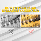 4 Trays 960pcs Individual Lashes Extension, 10D Natural Mix Pack Cluster Lashes, 10-14mm Mix Lengths C Curl 0.07mm Thickness Lash Clusters And Apply Under your Lashes