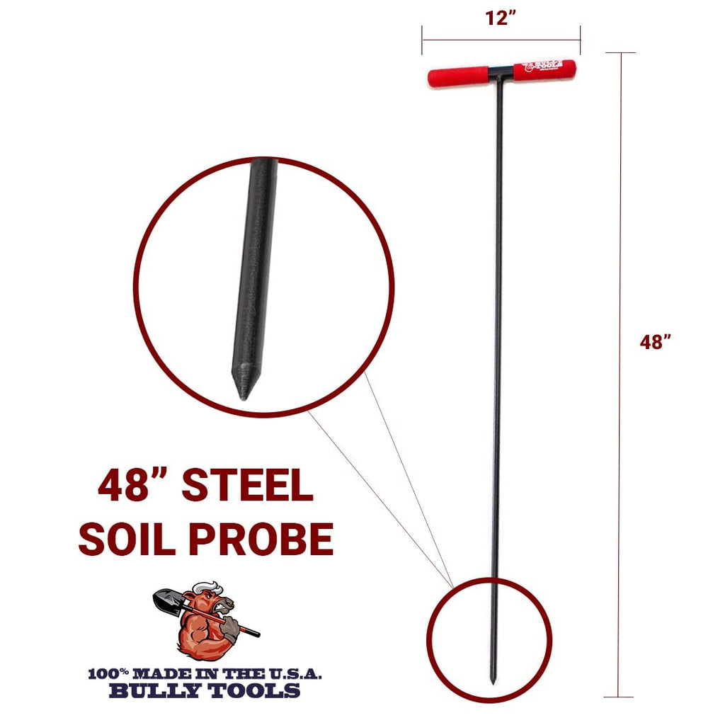 Bully Tools Steel Soil Probe with T-Style Handle, 0.5" Steel Diameter