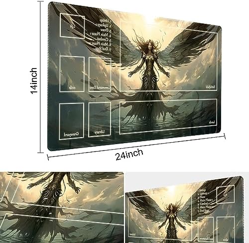 MTG Playmat - Non-Slip Backing Printing, Ideal for Card Game Enthusiasts TCG Playmat (MTG1-Disaster befalls-Deck)