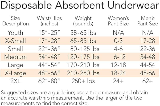 Tranquility Premium Overnight Disposable Absorbent Underwear (14 Count) - XL, 48-66 in. Waist - Maximum Absorbency, All-Night Sleep, Breathable Comfort, Adult Diapers