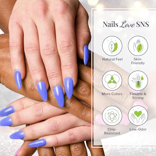 SNS Nail Dip Powder, Gelous Color Dipping Powder - Casino Knight (Pink, Purple/Magenta, Cream) - Long-Lasting Dip Nail Color Lasts 14 Days - Low-Odor & No UV Lamp Required - 1.5oz