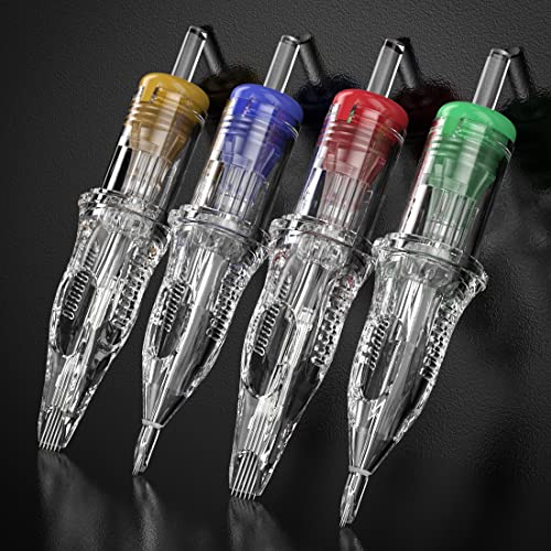 Dragonhawk Extreme Tattoo 50Pcs Cartridges Needles Mixed Sizes 1003RL 1005RL 1007RL 1009RL 1011RL EX-1 (#10RL-50PCS)