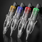 Dragonhawk Extreme Tattoo 50Pcs Cartridges Needles Mixed Sizes 1003RL 1005RL 1007RL 1009RL 1011RL EX-1 (#10RL-50PCS)