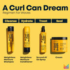 Matrix A Curl Can Dream Scrunch N' Go Defining Spray For Wavy and Curly Hair, Frizz Control and Heat Protection Hair Spray, With Manuka Honey Extract