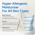 IUNIK Beta-Glucan Non-Sticky Deep Moisture Hydration 3x Barrier Cream Day&Night Moisturizer Quick Absorption Barrier Strengthening for Sensitive Dry Skin with Shea Butter Panthenol Korean Skincare