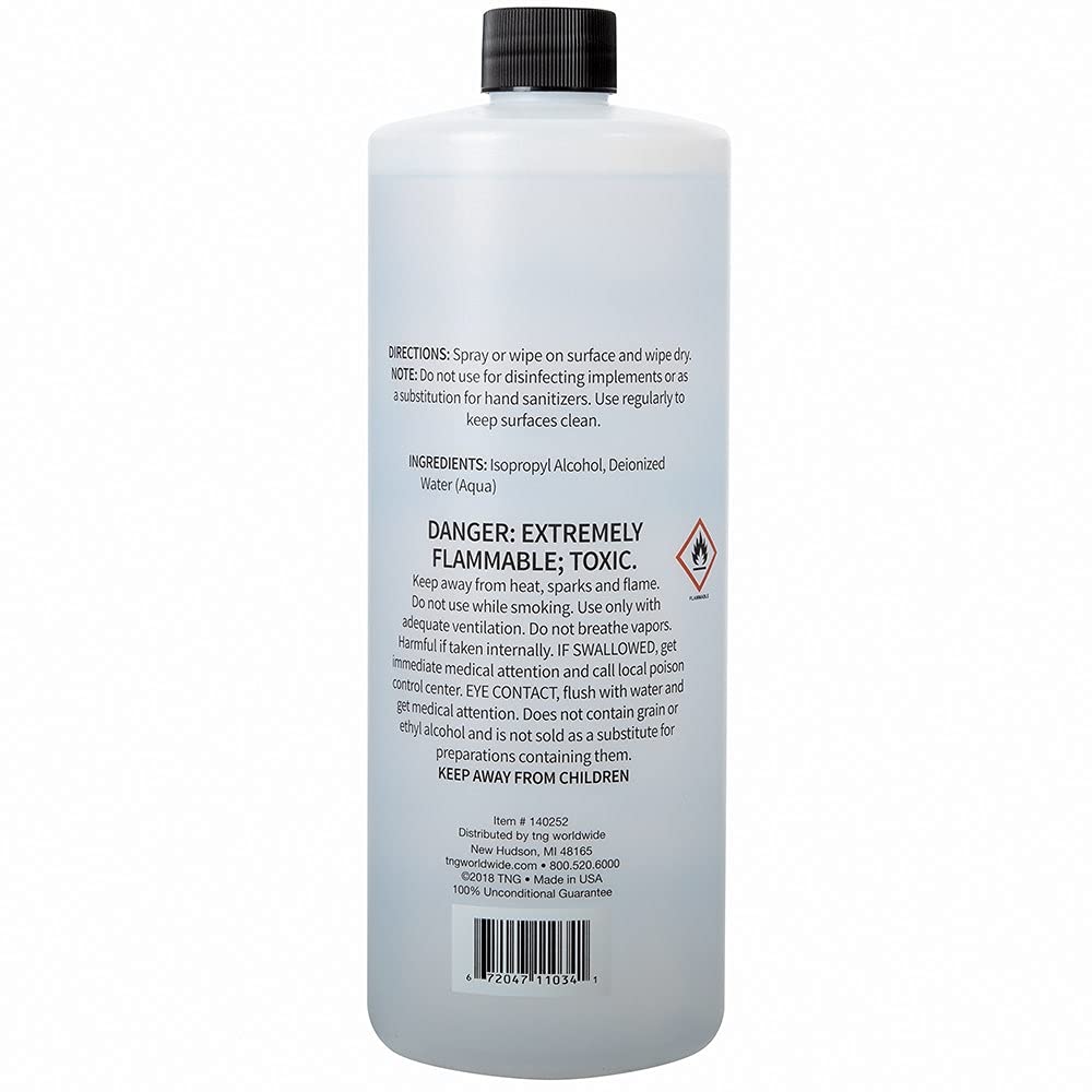 ForPro Professional Collection 70% Isopropyl Alcohol (IPA), Pure & Unadulterated Concentrated Alcohol, 1 Gallon, 32 Fl Oz (Pack of 4)