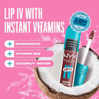 NYX PROFESSIONAL MAKEUP Lip IV Hydrating Glossy Lip Stain with 12HR Hydration - Red-y Set Wet (Red)
