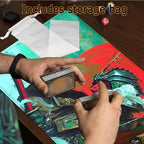 MTG MATS Stitched Edges, 24" x 14" MTG Playmats for MTG TCG Trading Card Smooth Rubber Surface Anti-Slip Mouse Pad with Storage Bag Thickened 3mm