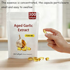 Elare Aged Garlic Extract, 300 Count 7500mg Odorless Organic Garlic Supplement for Heart & Immune Support, 2 Years Aged Garlic Extract, All-Natural, Vegetarian, Non-GMO, Antioxidant Wellness