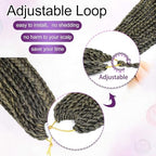 Goddess Box Braids Crochet Hair For Women-14 Inch 8 pack Pre Looped Boho Crochet Braids Short Prelooped Bohemian Boho Box Braids Crochet Hair With Curly Ends Ombre Crochet Braid Hair（14in,#1b/27）