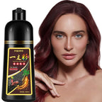 Instant Dark Wine Red Hair Color Shampoo 500ml for Men & Women, 3 in 1 Dark Burgundy Dye Shampoo 100% Covers Gray Hair, Natural Coloring Shampoo in Minutes 17.6 Fl Oz