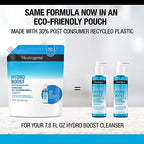 Neutrogena Hydro Boost Fragrance Free Hydrating Gel Facial Cleanser with Hyaluronic Acid, Daily Foaming Face Wash & Makeup Remover, Gentle Face Wash, Non-Comedogenic, Refill Pouch, 16 fl. oz