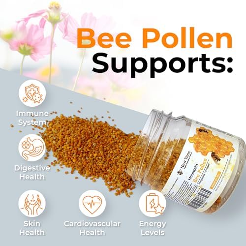 Bee Pollen Granules for Women - Organic Dietary Supplement - Morning Energy Boost 120g (4.2oz)