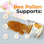 Bee Pollen Granules for Women - Organic Dietary Supplement - Morning Energy Boost 120g (4.2oz)