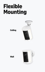 Ring Spotlight Cam, Battery (newest model), Home or business security, Wide-Angle Retinal 2K Video, 6x Enhanced Zoom, Motion-Activated Spotlights, White