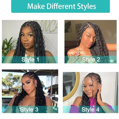 Human Braiding Hair for Boho Braids 18 Inch 100g/pack 2 Bundles Deep Wave Bulk Bundles 100% Unprocessed Curly Micro Human Hair Braiding Hair Extensions Wet and Wave Natural Color for Women