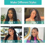 Human Braiding Hair for Boho Braids 18 Inch 100g/pack 2 Bundles Deep Wave Bulk Bundles 100% Unprocessed Curly Micro Human Hair Braiding Hair Extensions Wet and Wave Natural Color for Women