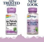 SOLARAY Saw Palmetto and Pygeum - Saw Palmetto for Men w/Pygeum Bark, Zinc, Vitamin E, Pumpkin Seed Oil - Prostate Supplements for Men w/Beta Sitosterol - 60-Day Guarantee - 30 Servings, 30 Softgels