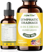 Lymphatic Drainage Drops - Lymph Detox Cleanse & Immune Support - Lymphatic Drainage Supplements with Echinacea, Dandelion, Burdock - Support Cellulite Massager & Lymphatic Drainage Tool (2 Fl Oz)