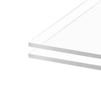 KAITELA Clear Acrylic Sheet 12" x 12" Cast Plexiglass Square 1/4" Thick (6mm) for Craft Projects, Wedding Sign, Laser Cutting, Engraving, Home Decor, Pack of 2