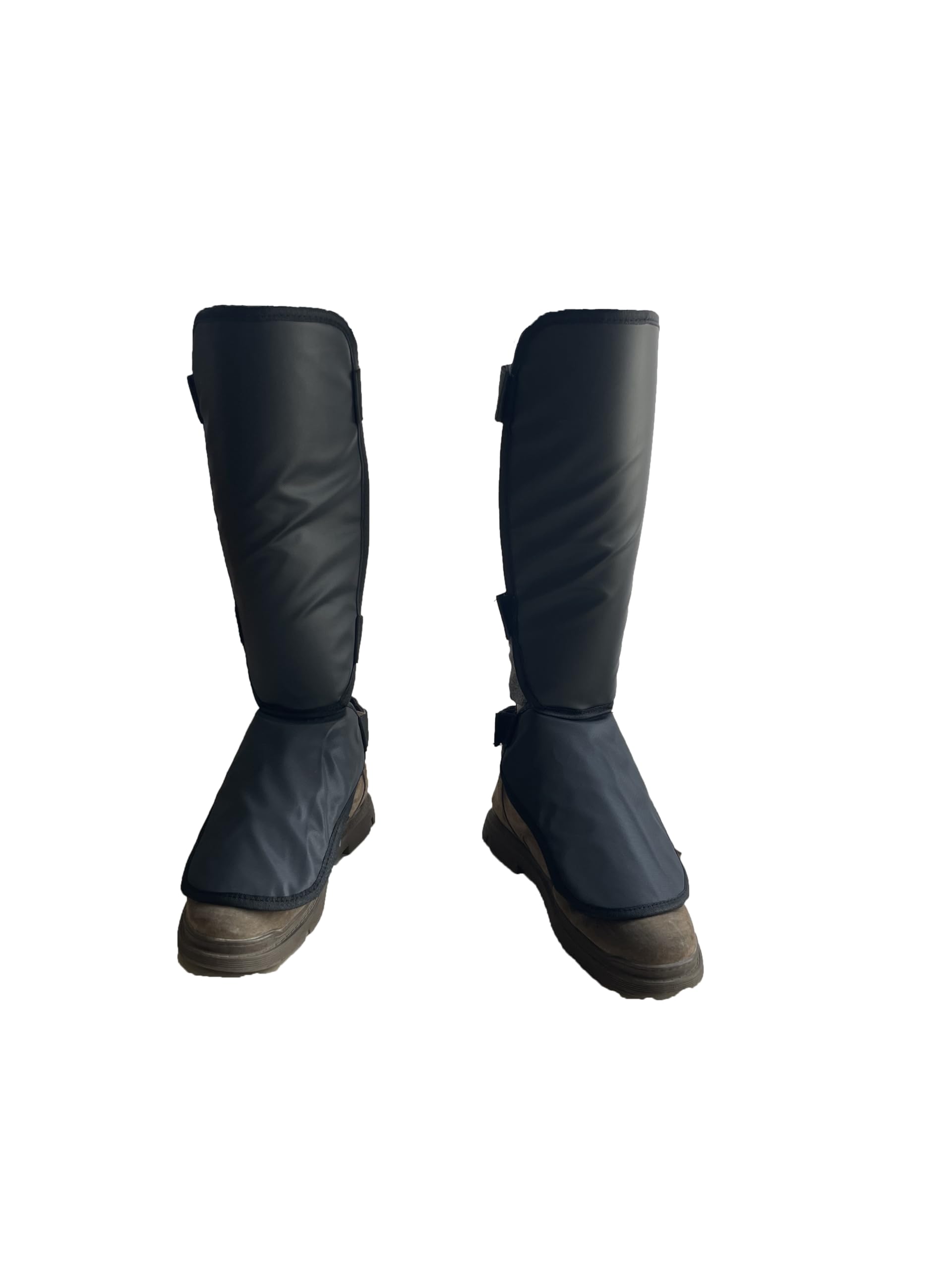 Protective Shin Guard Brush Gaiter Lite Version with a Layer of Sponge Cushion for Trimming Weed Eating Mowing Cutting Waterproof