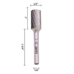 LU&MN SB-5 Tungsten Carbide Burr - Industrial-Grade Double Cut Rotary Burr - 1/2" Head 1/4" Shank - Deburring, Chamfering, Engraving, Polishing - Metal & Wood - 1 Pcs