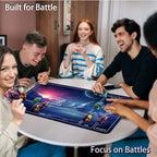 for MTG Game Playmat, for Magic TCG Rubber Play mat,Tabletop Card Playmats with Smooth Surface,Trading Card Inked Game Mat with New Zones,Battle Game,Snow Mountain Moon