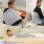 Heating Pad - Electric Heating Pads - Hot Heated Pad for Back Pain Muscle Pain Relieve - Dry & Moist Heat Option - Auto Shut Off Function (Light Gray, 33''×17'')