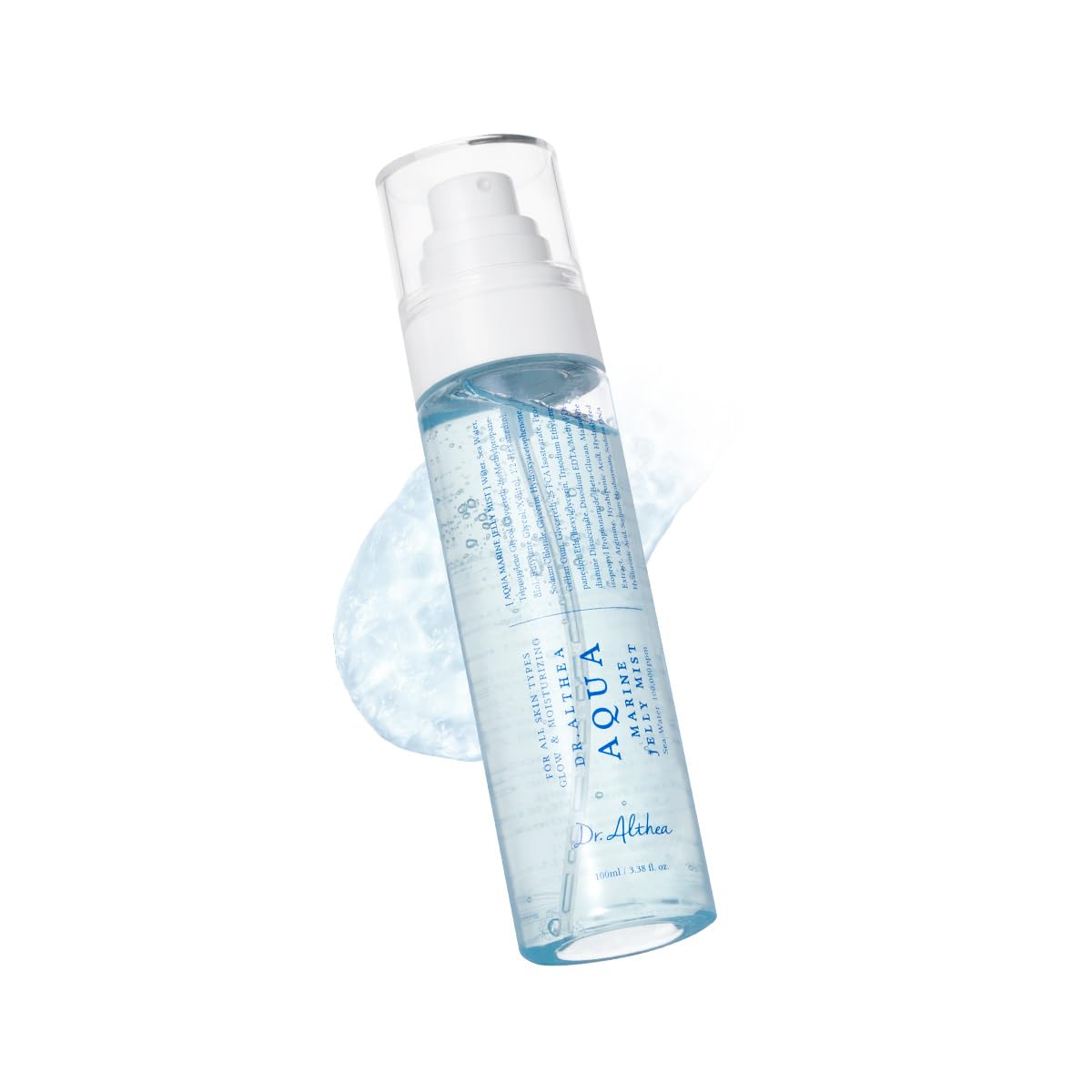 Dr.Althea Aqua Marine Jelly Mist | Lightweight, Ultra-Fine Facial Mist Spray | Hydrating Serum with PDRN & Triple Hyaluronic Acid | Vegan Korean Skincare, 3.38 fl.oz