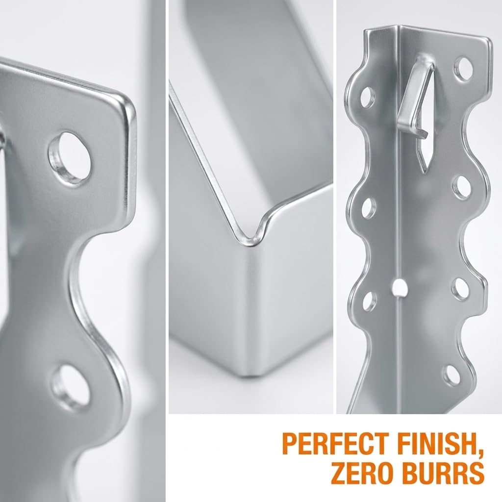 [25 Pack] 2x6 Joist Hanger, 18 Gauge LU26 Galvanizing Face Mount Joist Hangers, Wood Hurricane Ties, Rafters Tie