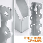 [25 Pack] 2x6 Joist Hanger, 18 Gauge LU26 Galvanizing Face Mount Joist Hangers, Wood Hurricane Ties, Rafters Tie
