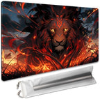 Board Game 14x24in MTG Playmat Compatible for OCG CCG RPG TCG Playmats (ONE-Lion 3)