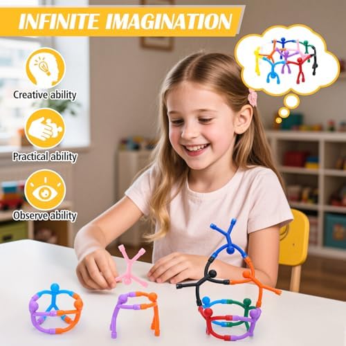 30Pcs Magnetic Travel Toys, Magnets Men for Kids, Cute Magnetic People for Refrigerator, Fridge Magnets Fidget Toys for Adults Kids Gifts