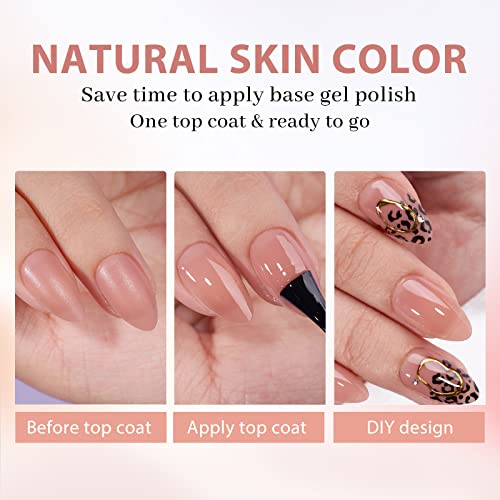 BTArtbox XCOATTIPS Gel Nail Tips - 640 Pcs Extra Short Almond Press On Nails, 5 Natural Colors Long Lasting Short False Nail, Soak Off Acrylic Fake Nails Extensions for Daily Nail Art