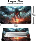 MTG Playmat - Non-Slip Backing Printing, Ideal for Card Game Enthusiasts TCG Playmat (Fear of Death-No Deck)