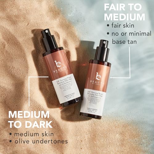 Self Tanning Face Mist - USA Made with Natural & Organic Ingredients, Sunless Tanning Spray for Fake Tan, Facial Water Spray for Streak-Free Tan, Face Tanner Mist for Natural Glow