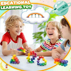 Autism Sensory Fidget Toys Easter Eggs Basket Stuffer Gigts for Kids Toddler, Autistic ADHD Figette Ball Calm Down Toddlers Activities for 3-5, Airplane Car Travel Essentials Toys for Kids Age 5-7