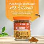 Bee Pollen Supplement 100% Natural Raw Bee Pollen Granules Fermented Pollen Multivitamin, Probiotic Superfood, Vital Proteins, Amino Acids, Immune Support &Energy 5.2 oz