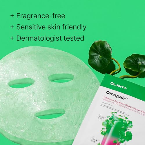 Dr.Jart+ Cicapair™ Sensitive Skin Serum Face Mask for Redness with Centella Asiatica | Sheet Mask | Korean Skin Care