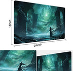 MTG Playmat Size 24x14in Free Storage Bags Non-Slip Backing, Ideal for Card Game Enthusiasts TCG Playmat (DBT3-The Final Spell-No with Zone)