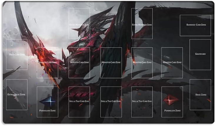 New Playmat Destiny Hero Destroy Phoenix Enforcer TCG Trading Card Game Mat with Zones + Free Bag (ZD039-427-A)
