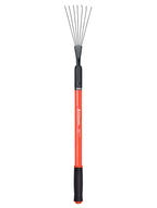 Corona GT 3050 Extendable Handle Rake, Extends reach to 34 inches, Red, 18"-36"
