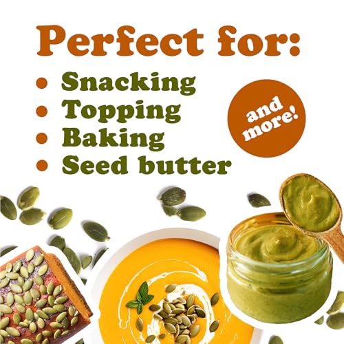 Food to Live Dry Roasted Pumpkin Seed with Himalayan Salt, 2 Pounds– Oven Roasted Pepitas, Lightly Salted, No Oil, Perfect for Baking and Salads, Keto, Vegan, Kosher, Bulk
