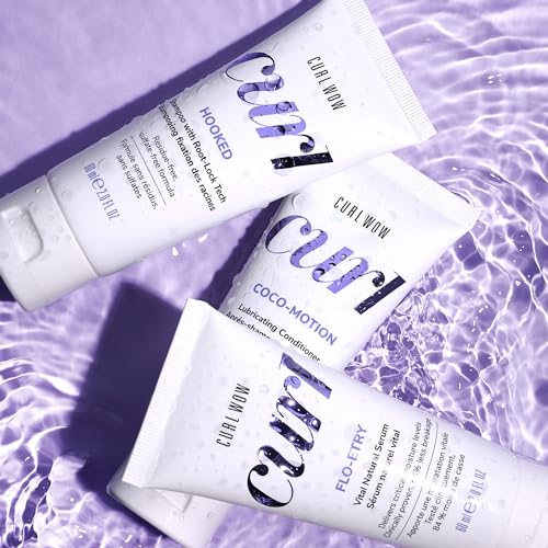 COLOR WOW Curl Wow Flo-etry Vital Natural Serum – Rich-oil blend moisturizes dry, dehydrated strands from root to tip for instantly plump, plush, juicy curls | No weight or greasy feel